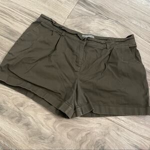 Oasis green shorts size 14